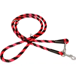 Vodítko přepínací lano Spirála BaF 1,4 cm x 2,4 m černo–červená