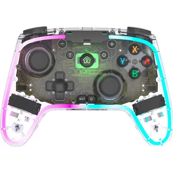 Herní příslušenství Bezdrátový ovladač Cystal RGB pro Nintendo Switch