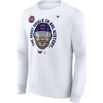 Pánská mikina Fanatics Pánská mikina Alex Ovechkin #8 Washington Capitals NHL The GR8 Chase Caricature Fleece Pullover Sweatshirt Velikost: S