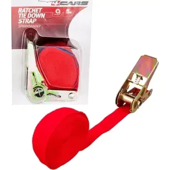 Upínací popruh 4CARS POPRUH S RÁČNOU BEZ HÁKŮ 5M, 500KG