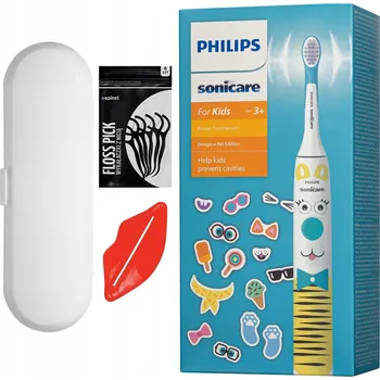 Elektrický zubní kartáček Sonický Kartáček pro děti Philips Sonicare HX3603/01 s Pouzdro