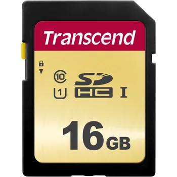 Paměťová karta Transcend Gold 500S SD UHS-I U3, MLC (V30) R95/W60 16GB