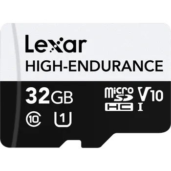 Ukládání dat Lexar microSDHC High-Endurance UHS-I/U1/10 R100/W30 (V10) 32GB