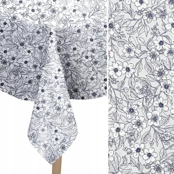 ubrus UBRUS S VOSKOVANÝM POVRCHEM 140x280 cm SILNÝ, ODPUZUJE SKVRNY, NA KUCHYŇSKÝ STŮL - VZOR GOSIA