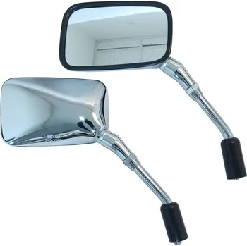 Zrcátko pro motocykl ZRCADLO CHROM LEVÝ EC DŘÍK 20-37382