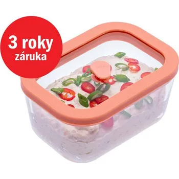 Dóza na potraviny STATUS 131100 Viva vakuová dóza ze skla 0,5 l růžová