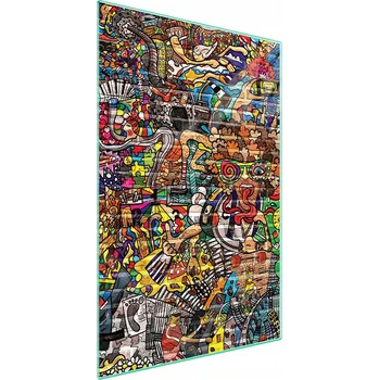 Kuchyňské prkénko SKLENĚNÉ PRKÉNKO NA KRAJENÍ 35x52 Pop Art TVRZENÉ SKLO DO KUCHYNĚ 7v1