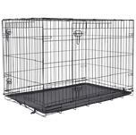 Klec Dog Fantasy skládací XL černá 2 dveře 106x69x77cm