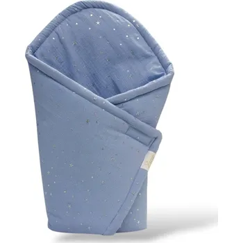 Zavinovačka MIMOUŠEK Zavinovačka SENSE light blue stars Rozměr: 80x80 cm