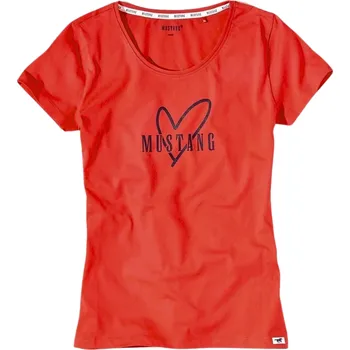 Dámské tričko MUSTANG - 6242 Barva: cyklámová, Velikost: M