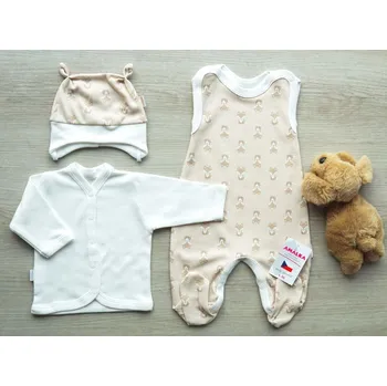 Kojenecká souprava AMÁLKA Bavlněná souprava s dupačkami, malá liška Velikost: 68