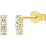 Olivie Svatební stříbrné náušnice GOLD 9504 Ag 925; ≤0,5 g.