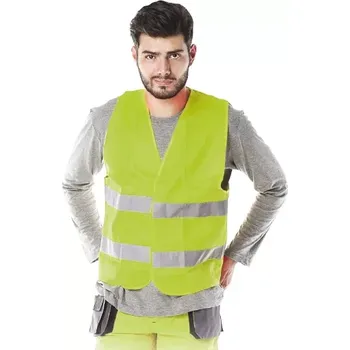 reflexní vesta Reis KOS-5Y HI-VIS výstražná síťovaná vesta 5 PACK žlutá M-6XL