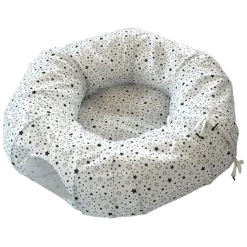 Pro kočku Tunel Magic Cat s polštářkem bílý 100cm
