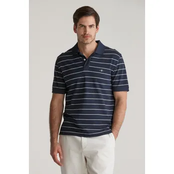 Pánská košile POLOKOŠILE GANT STRIPED SS POLO EVENING BLUE