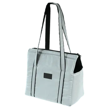 Taška pro psa a kočku Taška Dog Fantasy Platinum světle stříbrná 30cm