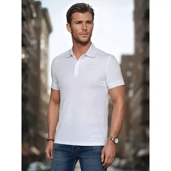 Pánské triko s límečkem DSTREET BÍLÁ XXL