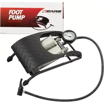pumpička 4CARS Hustilka nožní 2-písty s tlakoměrem