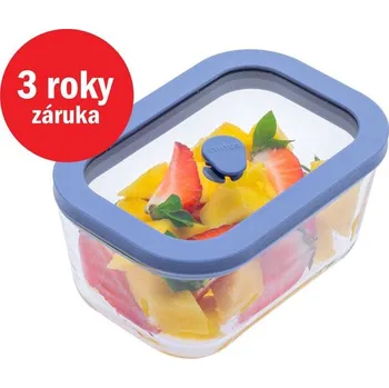 Dóza na potraviny STATUS 131102 Viva skleněná vakuová dóza 0,5 l, modrá