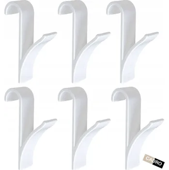 Věšák Háček bez vrtání Cadro bílý