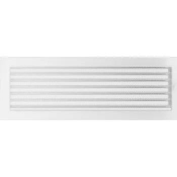 Krbové nářadí Krbová mřížka 17x49 cm bílá se žaluzí Kratki