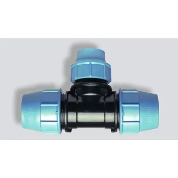 Fitinka UNIDELTA T-kus redukovaný 63x50x63 UNI1013 pro polyethylenové trubky PE