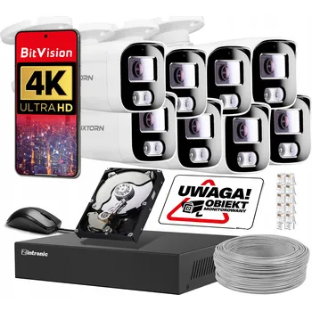 IP kamera Monitorovací sada Luxtorn 8xBVT8-30V1-IR9P8S18MPL