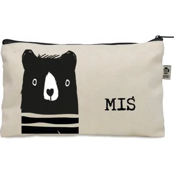 Kosmetická taška KOSMETICKÁ taštička béžová MEDVÍDEK s medvídkem dárek pánská dámská KO_293