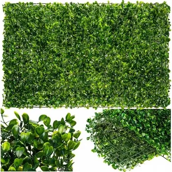 umělý živý plot Umělý Živý Plot Bukszpan na Oplocení Balkon Zeď Tlustý Panel 60x40x3