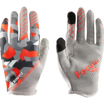 Cyklistické rukavice Cyklistické rukavice s dlouhými prsty Zanier Shredder 10 Šedo-Oranžové