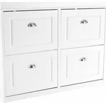 Botník, 2-řadový, bílá, SEBER TYP 5