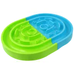 Miska Dog Fantasy Bludiště zpomalovací proti hltání zeleno-modrá 40cm