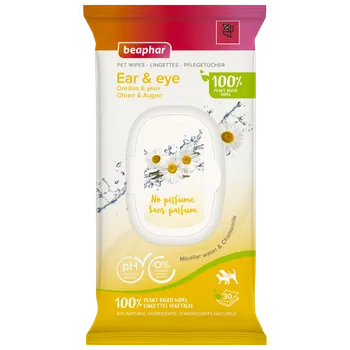 Ubrousky Beaphar BIO Uši&oči 30 ks