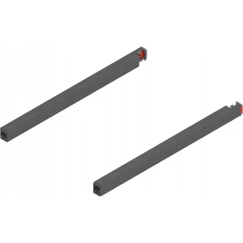Nábytkové kování Podélný reling BLUM MERIVOBOX, délka 450 mm, kompletní sada, šedá barva ZR4.450RS