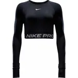 Dámské funkční tričko s dlouhým rukávem Nike PRO DF 365 CROP LS W černé FV5484-010 - XL | UK 11 | US 12