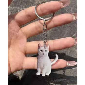 Přívěsek na klíče s kočkou