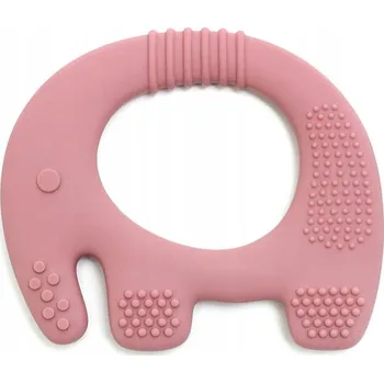 Kousátko na zuby Bosso Baby silikonové hnědé