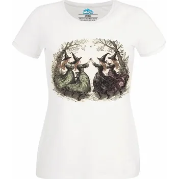 Dámské tričko Čarodějnický Tanec Sabat (Velikost: 4XL, Barva: Bílá)