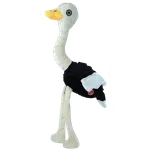 Hračka Dog Fantasy Recycled Toy pštros pískací se šustícími křídly