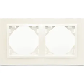 Elektrická zásuvka Dvojitý Rámeček Efapel bílý