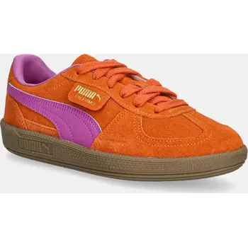 Chlapecká obuv Dětské kožené sneakers boty Puma Palermo 397271 oranžová 22X, EUR 38