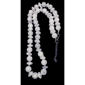 Náhrdelník Exkluzivní, masivnější náhrdelník z puk. křišťálu s ocelí