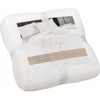 Přehoz na lůžko Přehoz na postel Spod Igły i Nitki velur 240 cm x 260 cm béžový