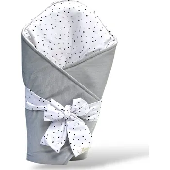 Zavinovačka MIMOUŠEK Zavinovačka SENSE černé tečky sv. šedá Rozměr: 80x80 cm