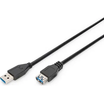 Datový kabel Digitus AK-300203-018-S USB kabel USB 3.2 Gen 1 (3.1 Gen 1) 1,8 m USB A Černá