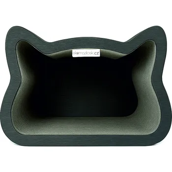 Ekomazlíček Škrabadlo pro kočky CAT HIDE&SEEK exclusive Hloubka škrabadla: 30 cm, Barva: Šedá
