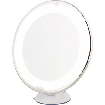 Zrcadlo ZRCADLO LED ZRCÁTKO S PŘÍSAVKOU ZVĚTŠUJÍCÍ 5x PRO LÍČENÍ KOSMETICKÉ