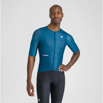 cyklistický dres SPORTFUL Cyklistický dres s krátkým rukávem - LIGHT - modrá 3XL