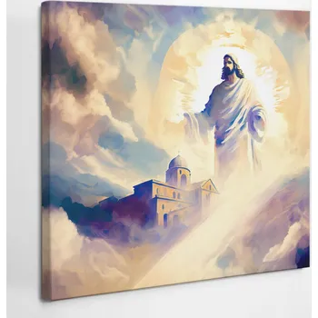 Obraz Plátno na rámu do obýváku Ježíš, ochránce kostela 40x40 cm