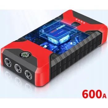 Powerbanka STARTOVACÍ BOOSTER ROZRUCH MOTORU POWERBANKA KOMPAS KABELY 4 X USB 99800mAh